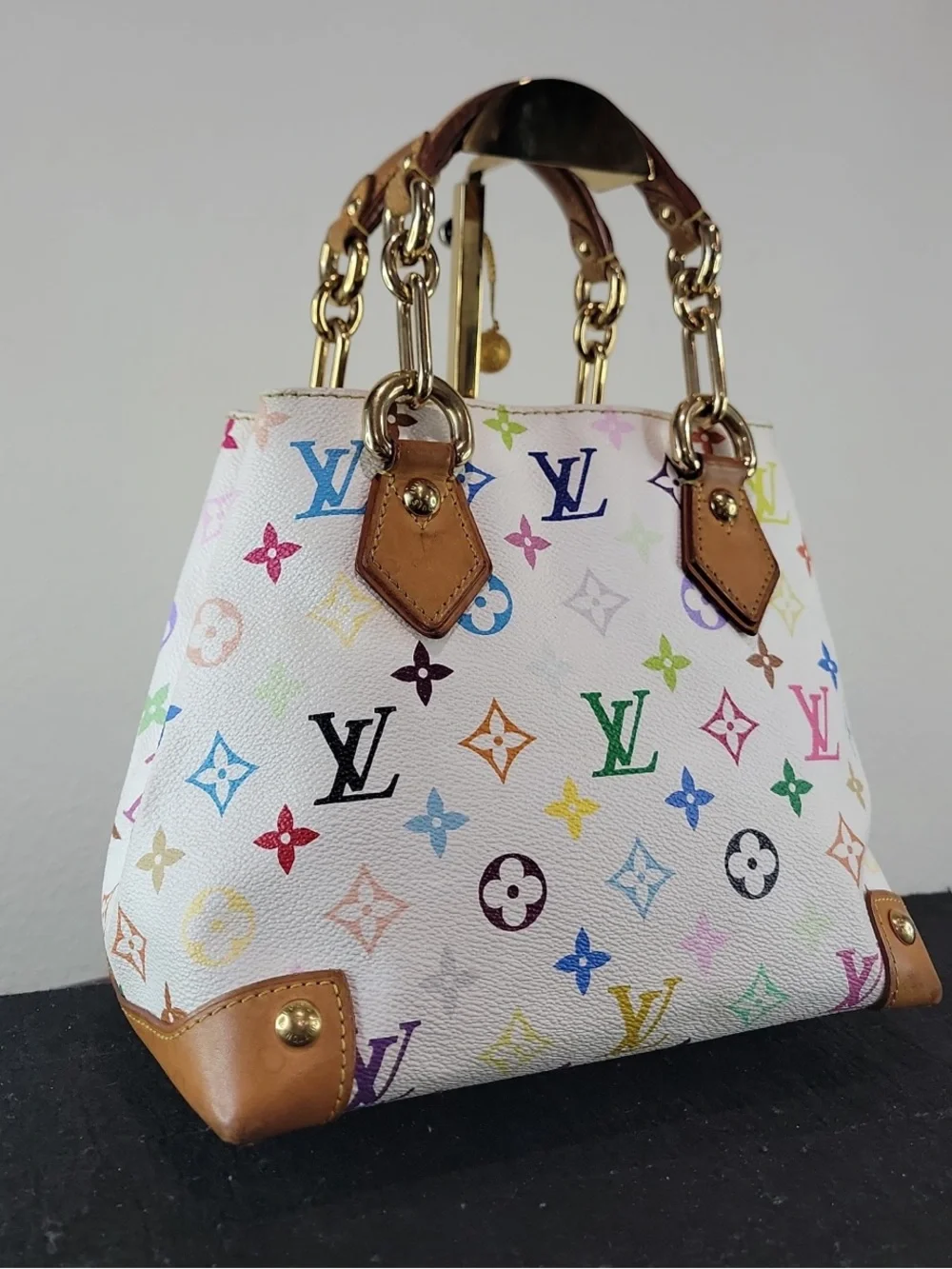 •LOUIS VUITTON• Vintage Monogram Takashi Murakami Multicolore Audra